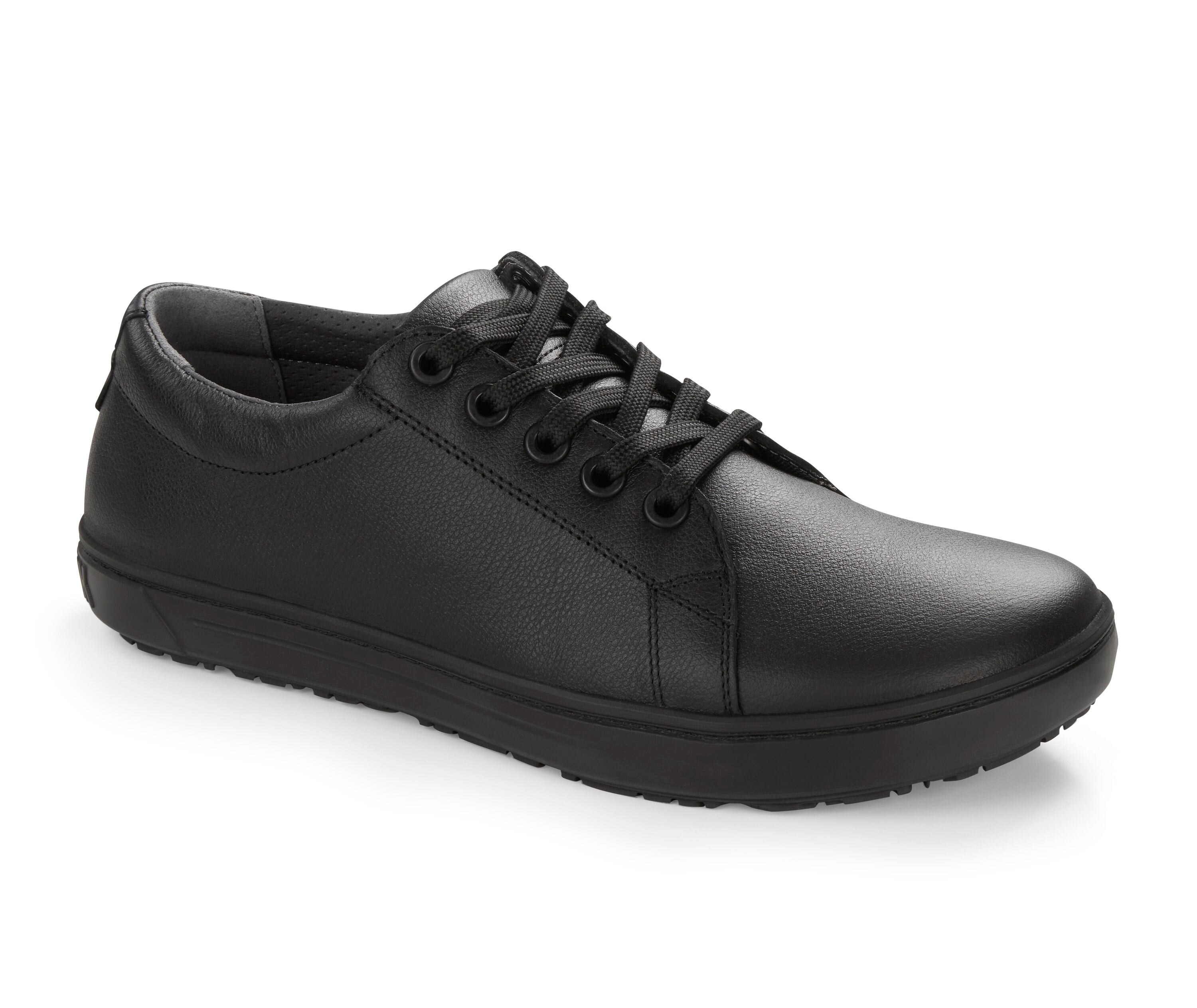 Birkenstock QO‎ 400 Leather Black Comfort Work Sneakers Slip Resistant Size 10.5 Birkenstock QO400 Slip On Safety Shoe (Unisex) - Black  main image 4