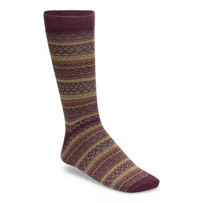 Birkenstock - Cotton Pattern Socks - Zinfandel