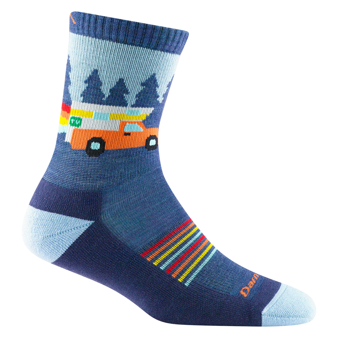 Darn Tough - 3037 Van Wild Junior Micro Crew Lightweight With Cushion - Denim