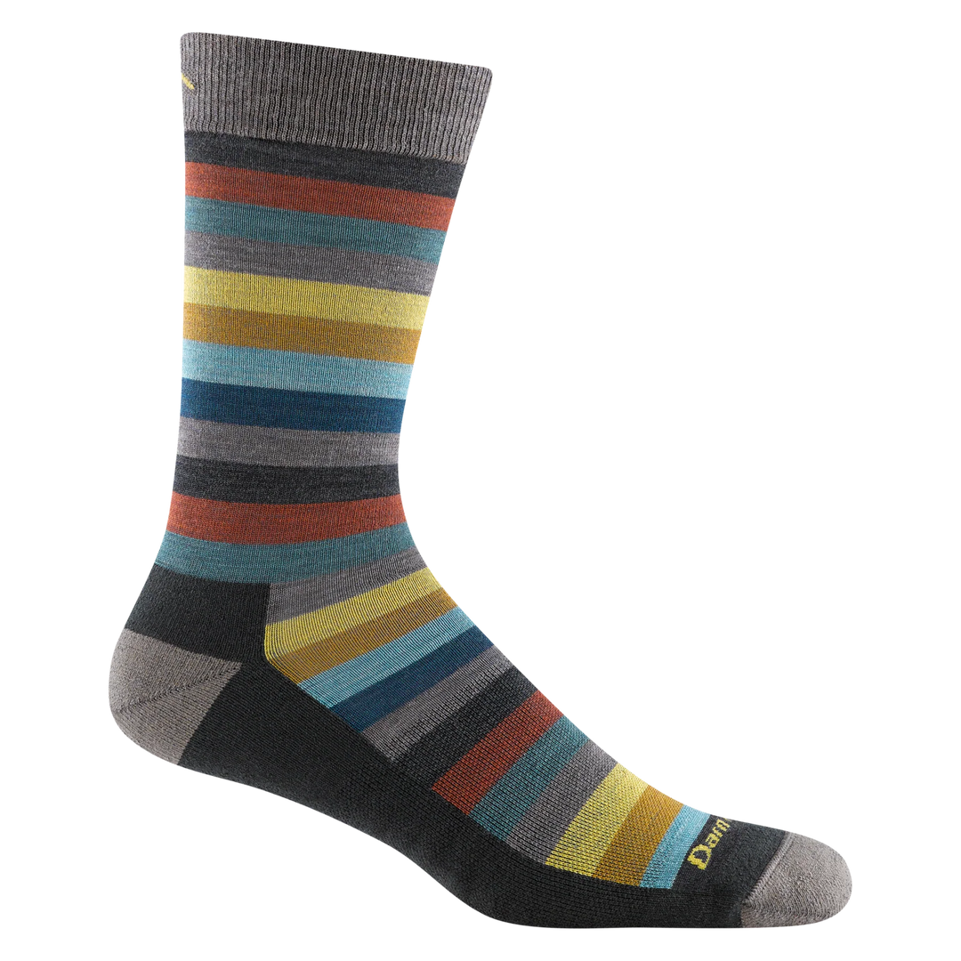 Darn Tough - 6113 Men's Merlin Crew Lightweight Lifestyle Sock - Charcoal