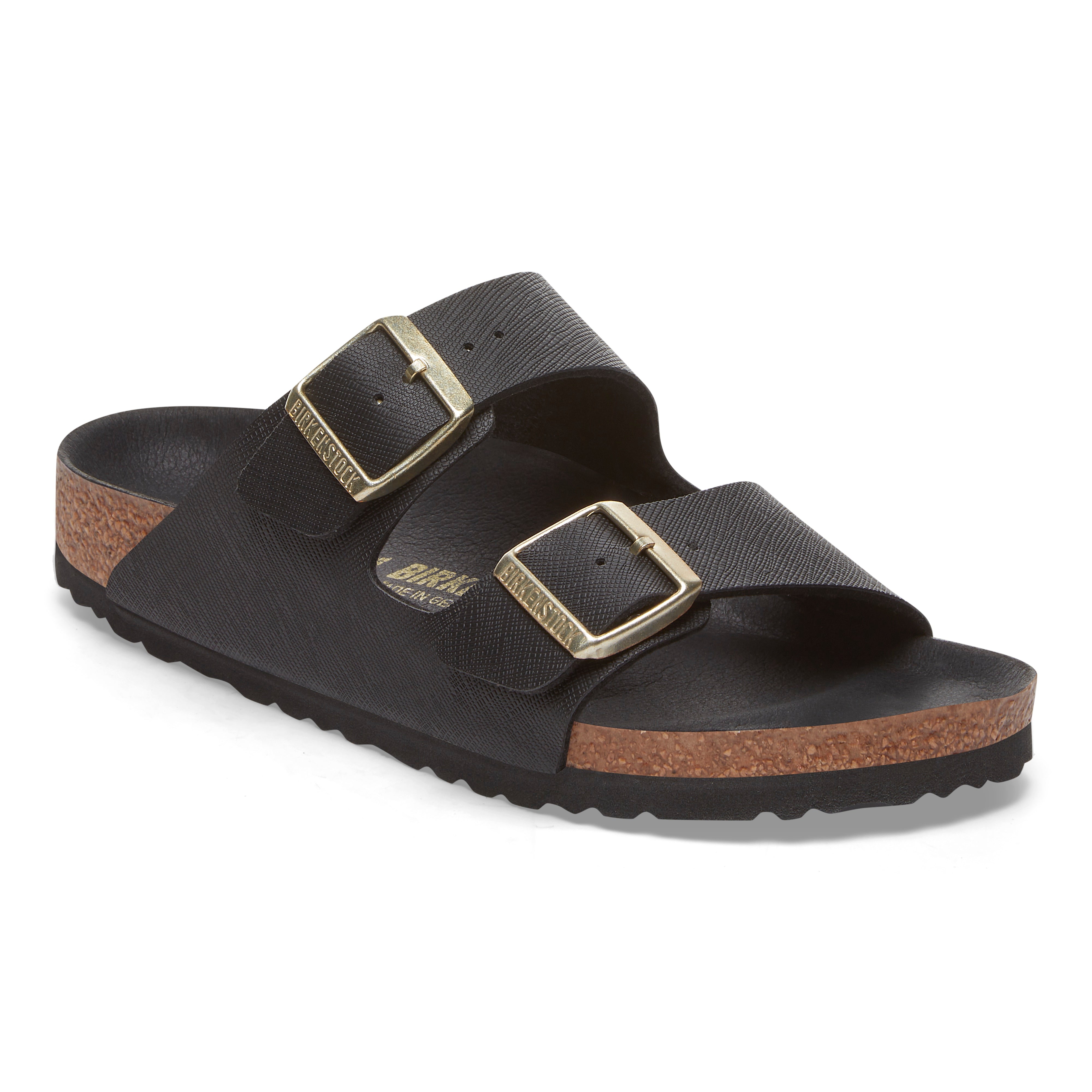 Birkenstock Arizona Saffiano Black Birko-Flor - Main Image
