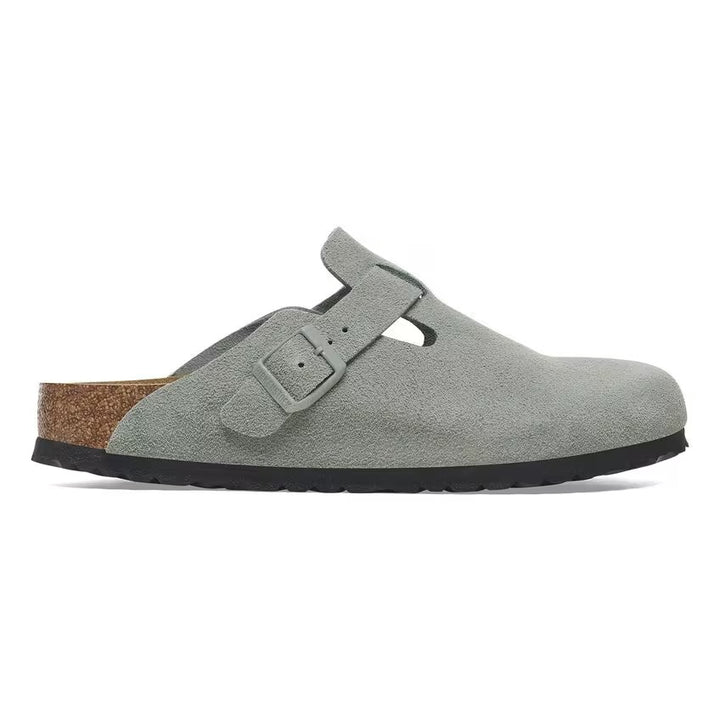 Birkenstock - Boston Soft - Pure Sage Suede Leather
