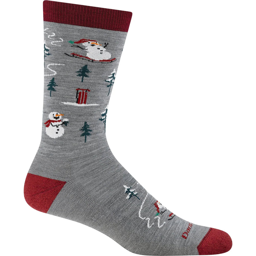Darn Tough - 6124 Men's Lifestyle Sled Head Lightweight Crew Sock - Gray