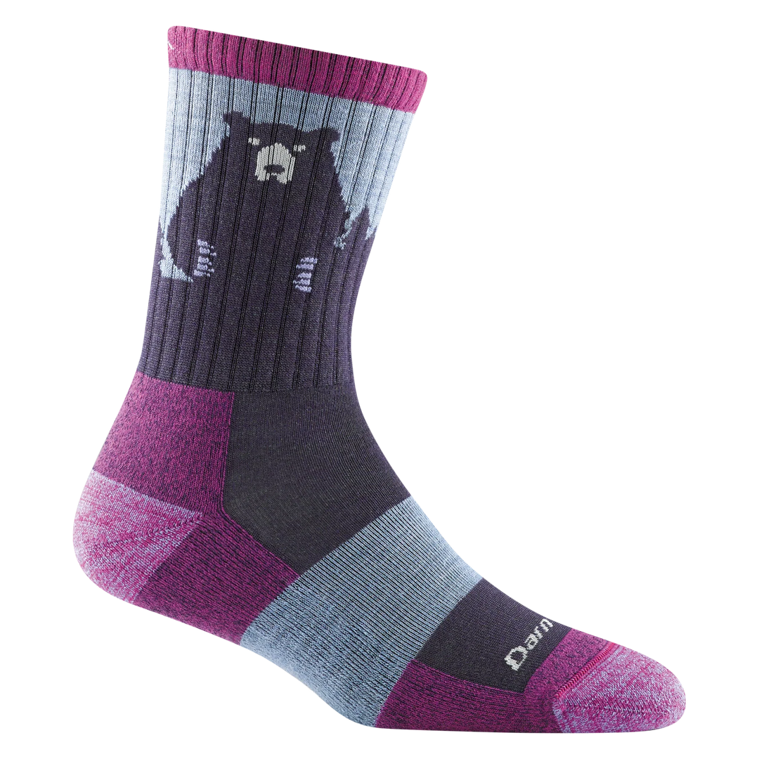Darn Tough - 1970 Women's Micro Crew Lightweight Hiking Socks - Purple