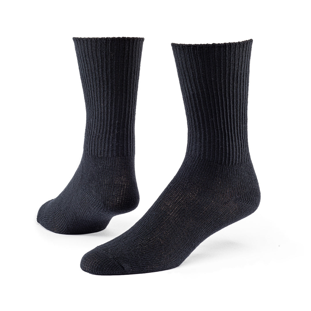 Maggie's Organics - Lightweight Organic Cotton Crew Sock - Black