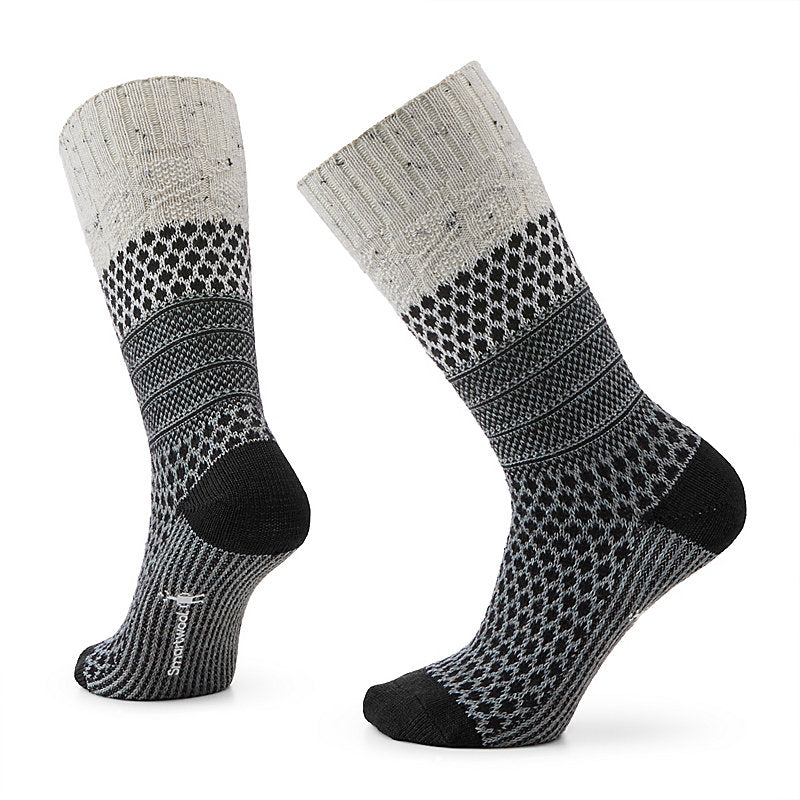 Smartwool - Unisex Everyday Popcorn Cable Full Cushion Crew Socks- Natural Donegal