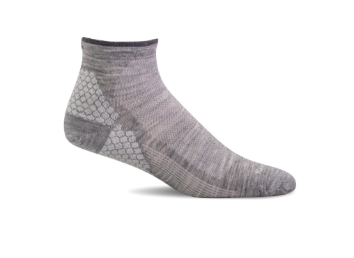 Sockwell - Women's Plantar Sport Quarter - Plantar Relief Socks - Gray