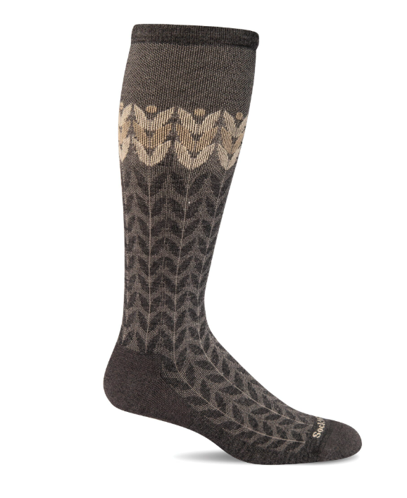 Sockwell - Women's Bean Stalk Moderate Graduated Compression Socks - Charcoal