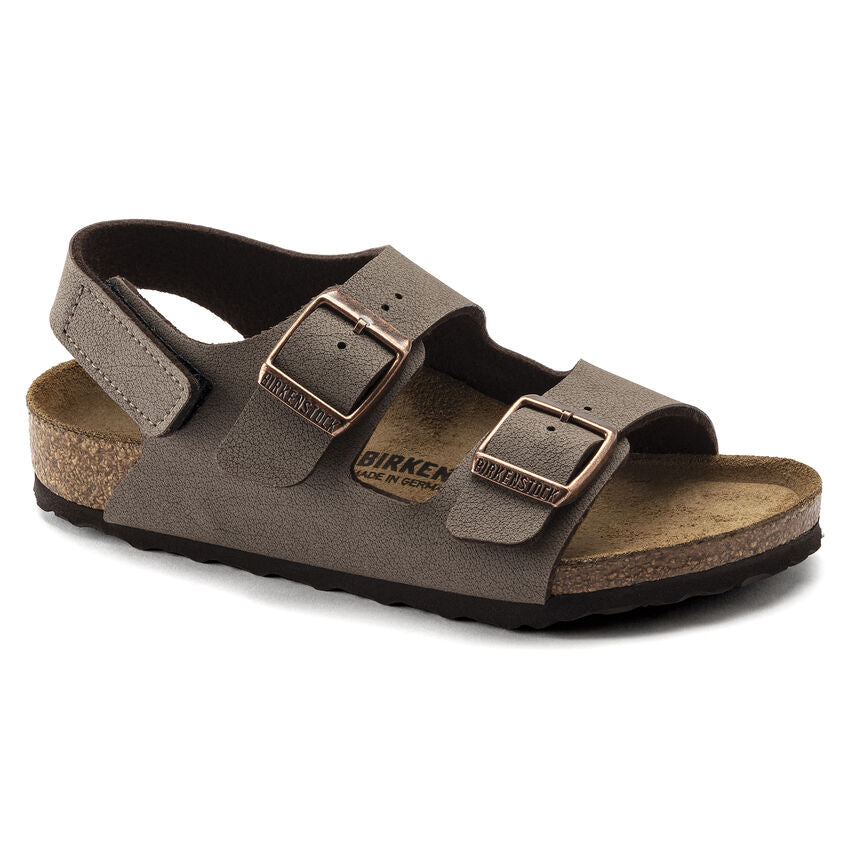 Birkenstock - Milano Hook/Loop Kids - Mocha Birkibuc