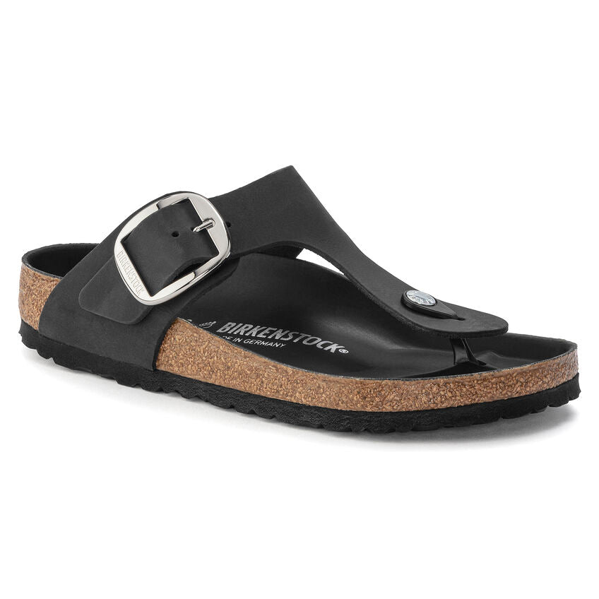 Birkenstock - Gizeh Big Buckle - Black Oiled Leather – Fourth Ave