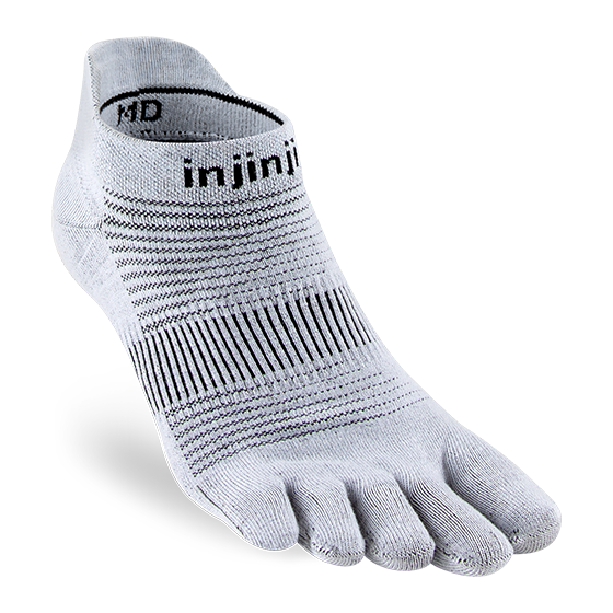 Injinji - Run Lightweight No-Show - Gray
