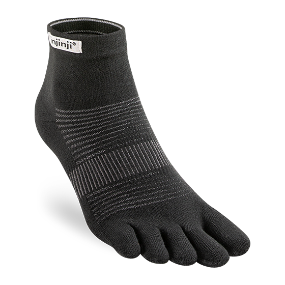 Injinji - Run Lightweight Mini-Crew - Black