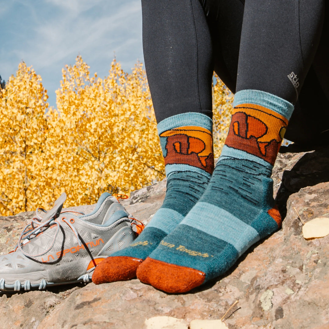 Darn Tough - 5023 Women's Celeste Micro Crew Midweight Hiking Socks - Teal