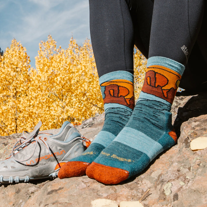 Darn Tough - 5023 Women's Celeste Micro Crew Midweight Hiking Socks - Teal