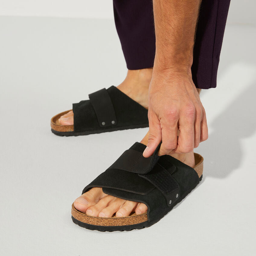 Birkenstock - Kyoto - Black Nubuck/Suede Leather – Fourth Ave Footwear