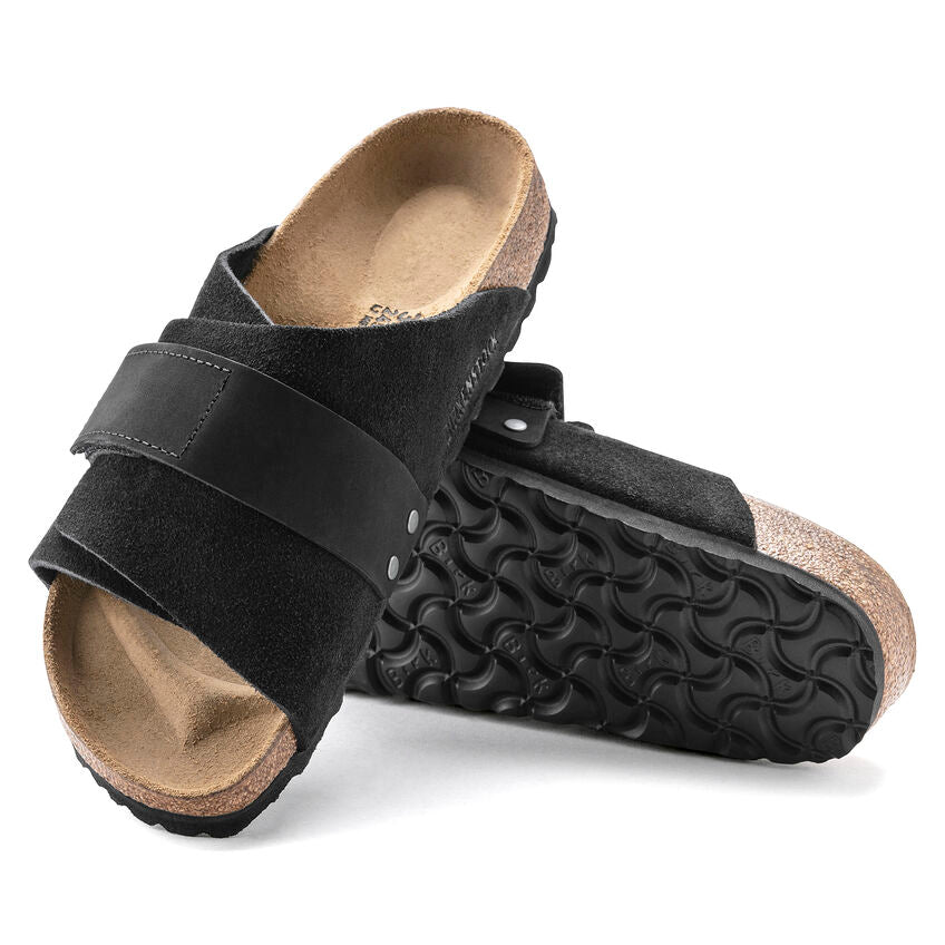 Birkenstock - Kyoto - Black Nubuck/Suede Leather – Fourth Ave Footwear