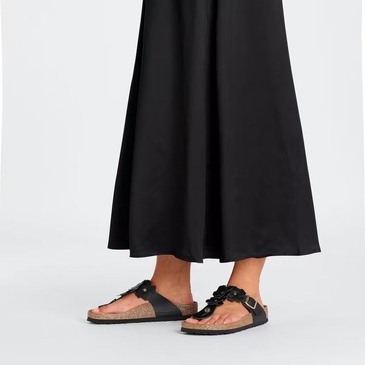 Birkenstock - Gizeh Flowers - Black Leather