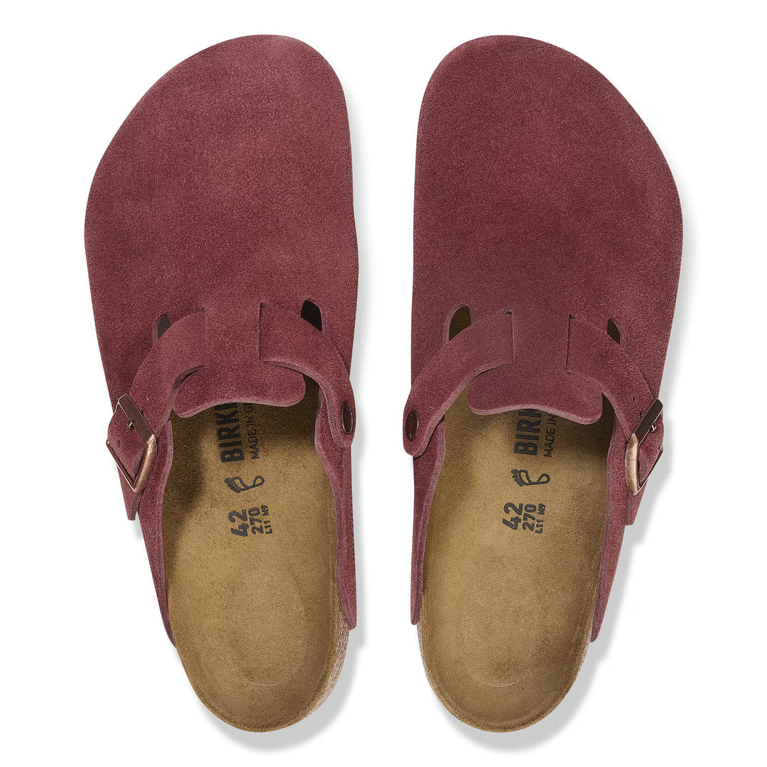 Birkenstock - Boston - Zinfandel Suede Leather