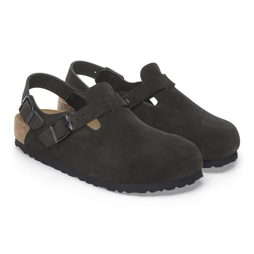 Birkenstock Tokio Black Suede Leather