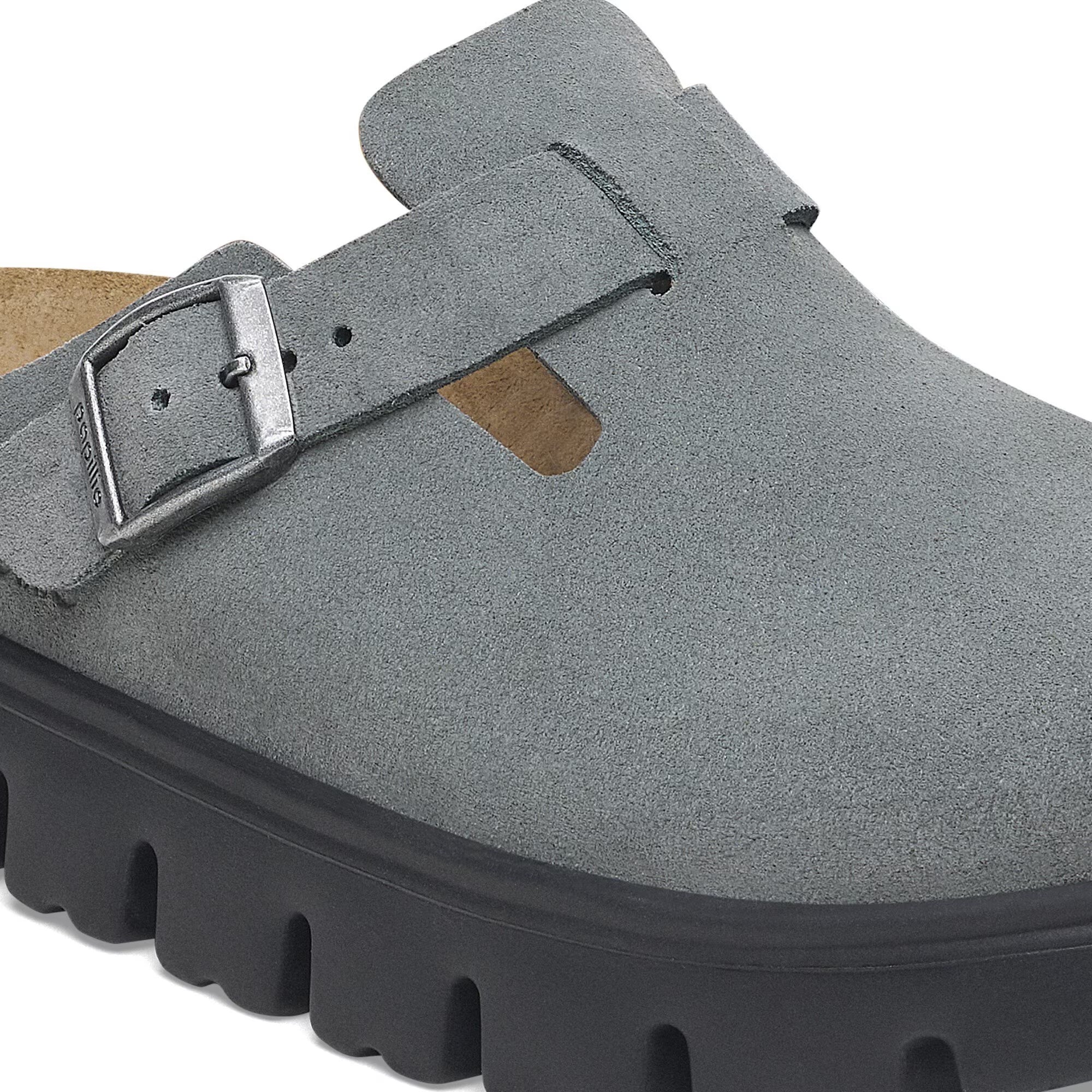 靴 BIRKENSTOCK Boston Boston Kids Suede Leather Faded Purple | BIRKENSTOCK