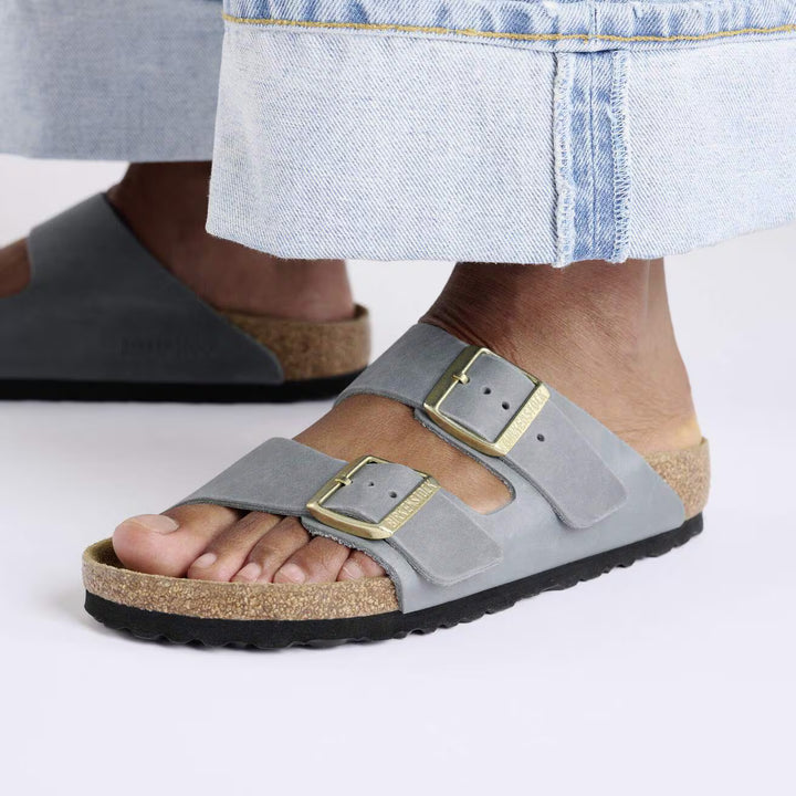 Birkenstock - Arizona - Basalt Grey Oiled Leather