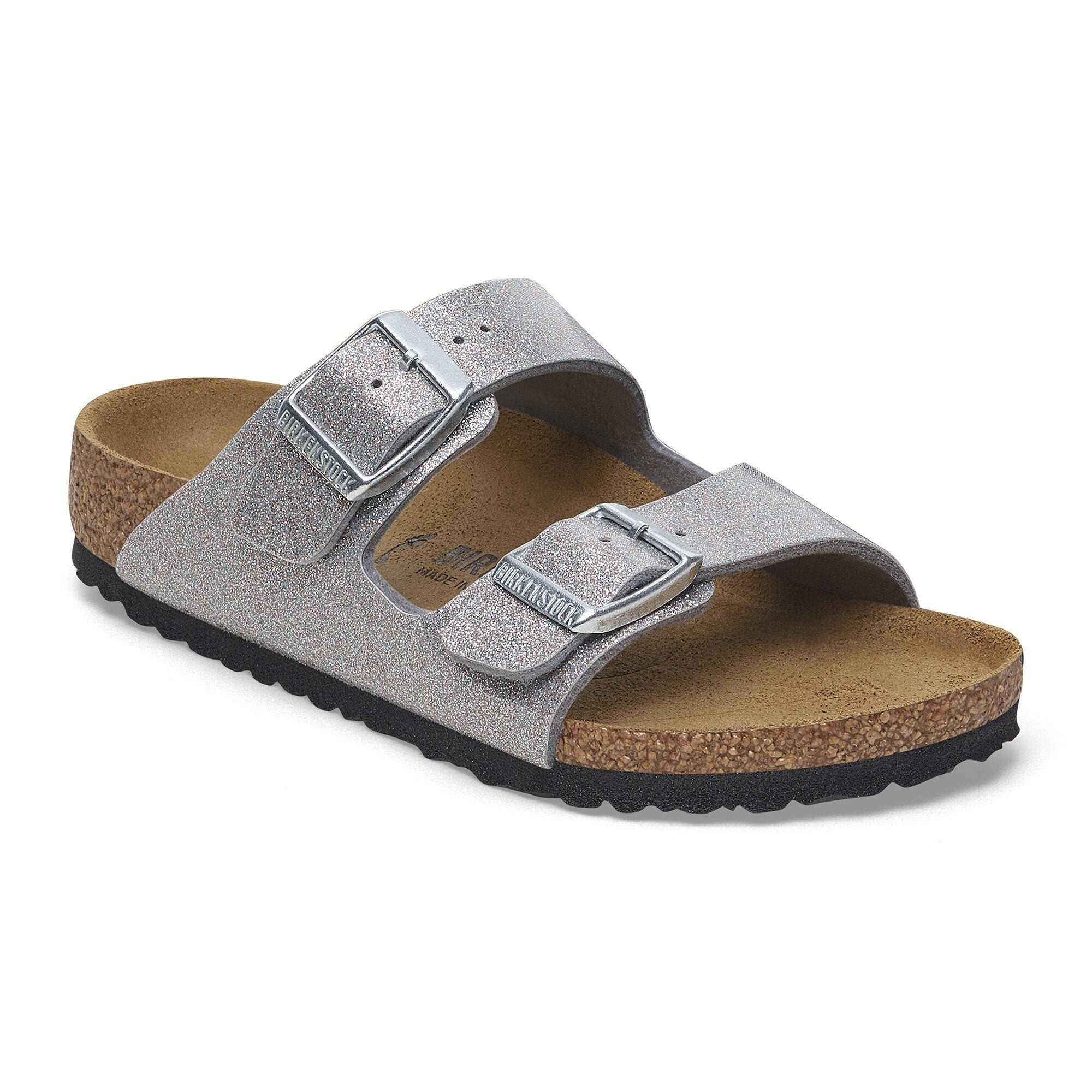Birkenstock - Arizona Kids - Birko-Flor Sparkling Silver – Fourth