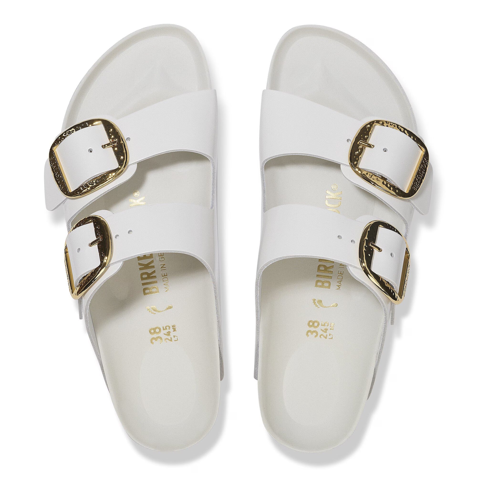 Birkenstock - Arizona Hammered Big Buckle - High-Shine Antique