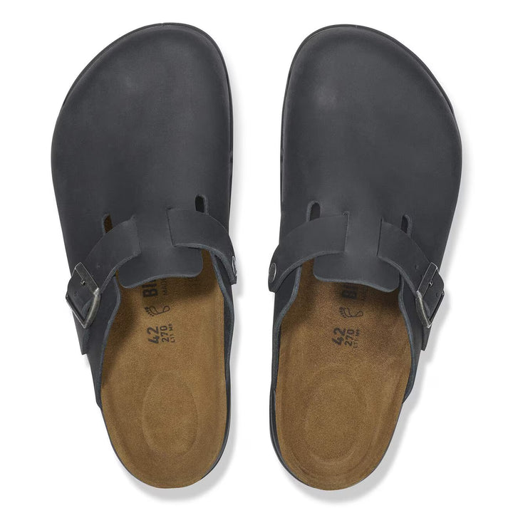 Birkenstock - Boston Rugged - Black Oiled Leather