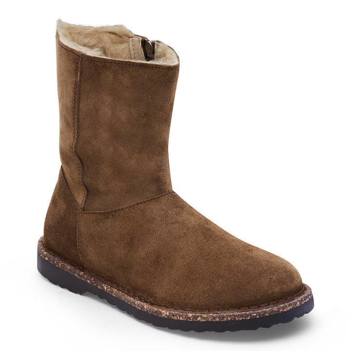 Birkenstock - Uppsala Zip Shearling - Dark Tea Suede Leather