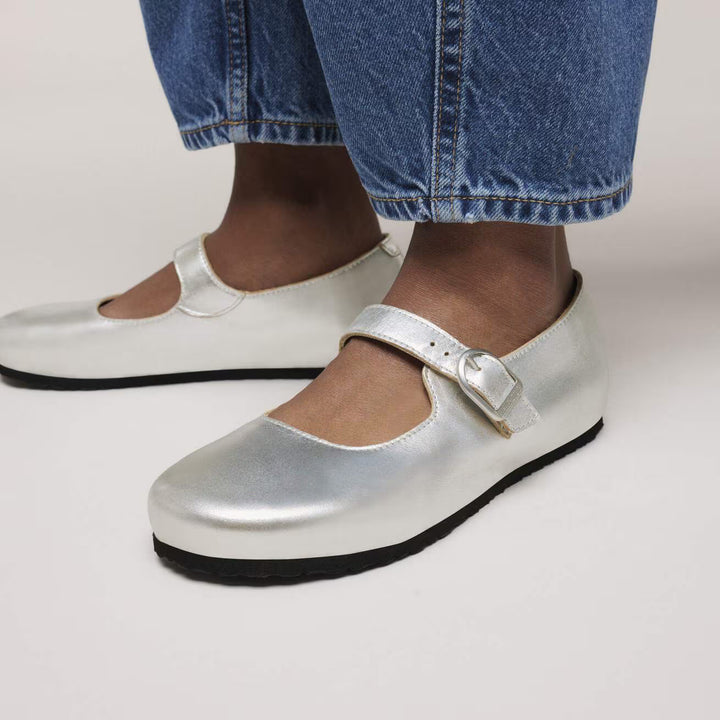 Birkenstock - Santa Clarita - Silver Leather