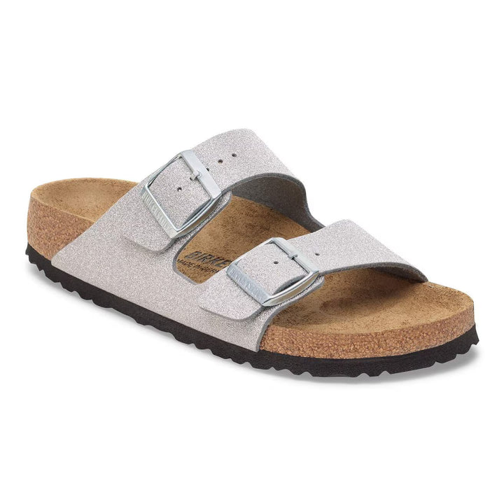 Birkenstock - Arizona - Shiny Glitter Silver Birko-Flor