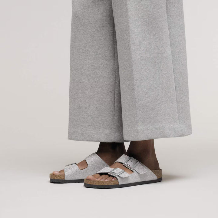Birkenstock - Arizona - Shiny Glitter Silver Birko-Flor
