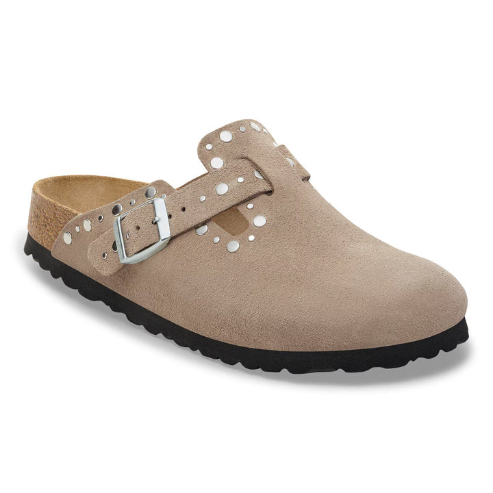 Birkenstock - Boston Rivets - Taupe Suede Leather