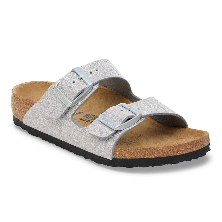 Birkenstock - Arizona Kids - Textile Shiny Glitter Silver