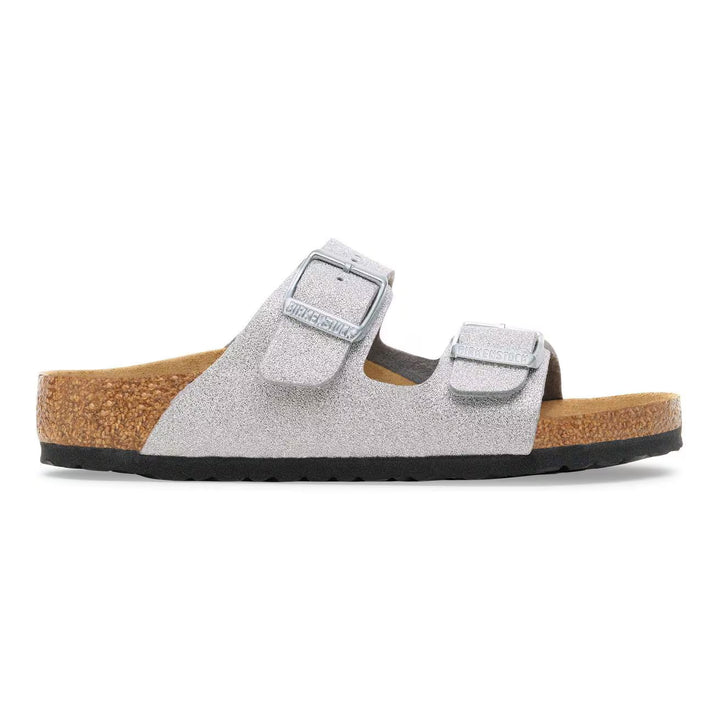 Birkenstock - Arizona Kids - Textile Shiny Glitter Silver