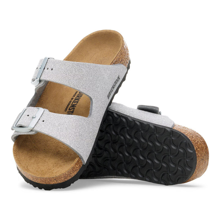 Birkenstock - Arizona Kids - Textile Shiny Glitter Silver