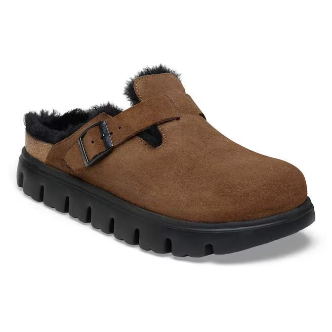 Birkenstock - Boston Chunky Shearling - Tea Suede