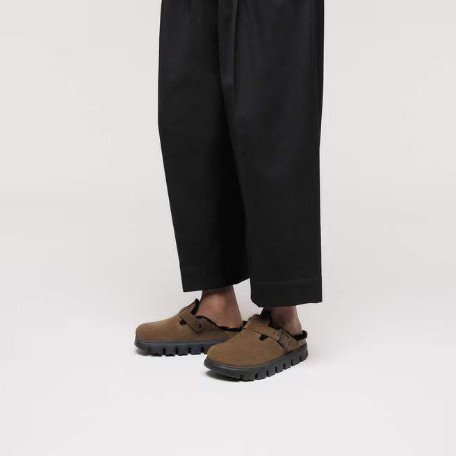 Birkenstock - Boston Chunky Shearling - Tea Suede