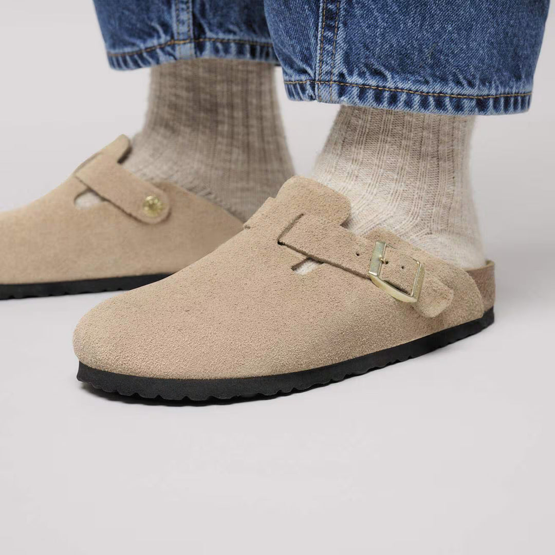 Birkenstock - Boston - Sandcastle Suede