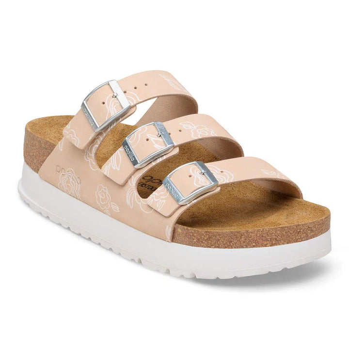 Birkenstock Papillio - Florida Vegan Flex Platform - Light Rose Flower Nubuck