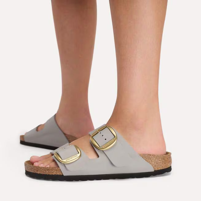 Birkenstock - Arizona Big Buckle - Stone Coin Birko Flor