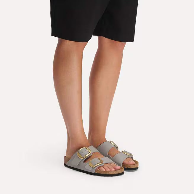 Birkenstock - Arizona Big Buckle - Stone Coin Birko Flor