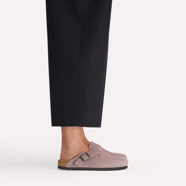Birkenstock - Boston Soft - Faded Purple Suede Leather