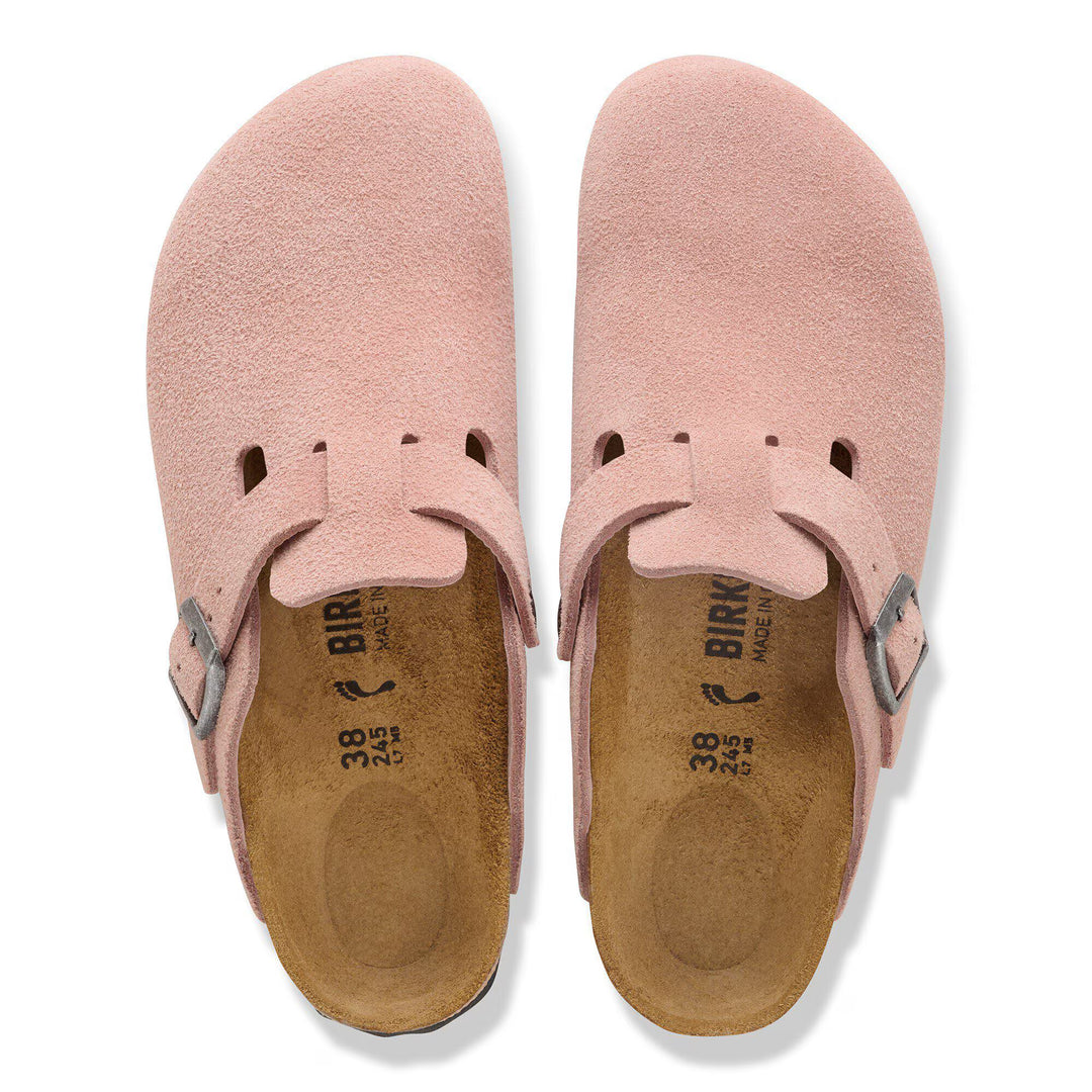 Birkenstock - Boston - Pink Clay Suede Leather