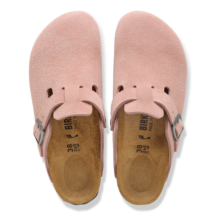 Birkenstock - Boston - Pink Clay Suede Leather