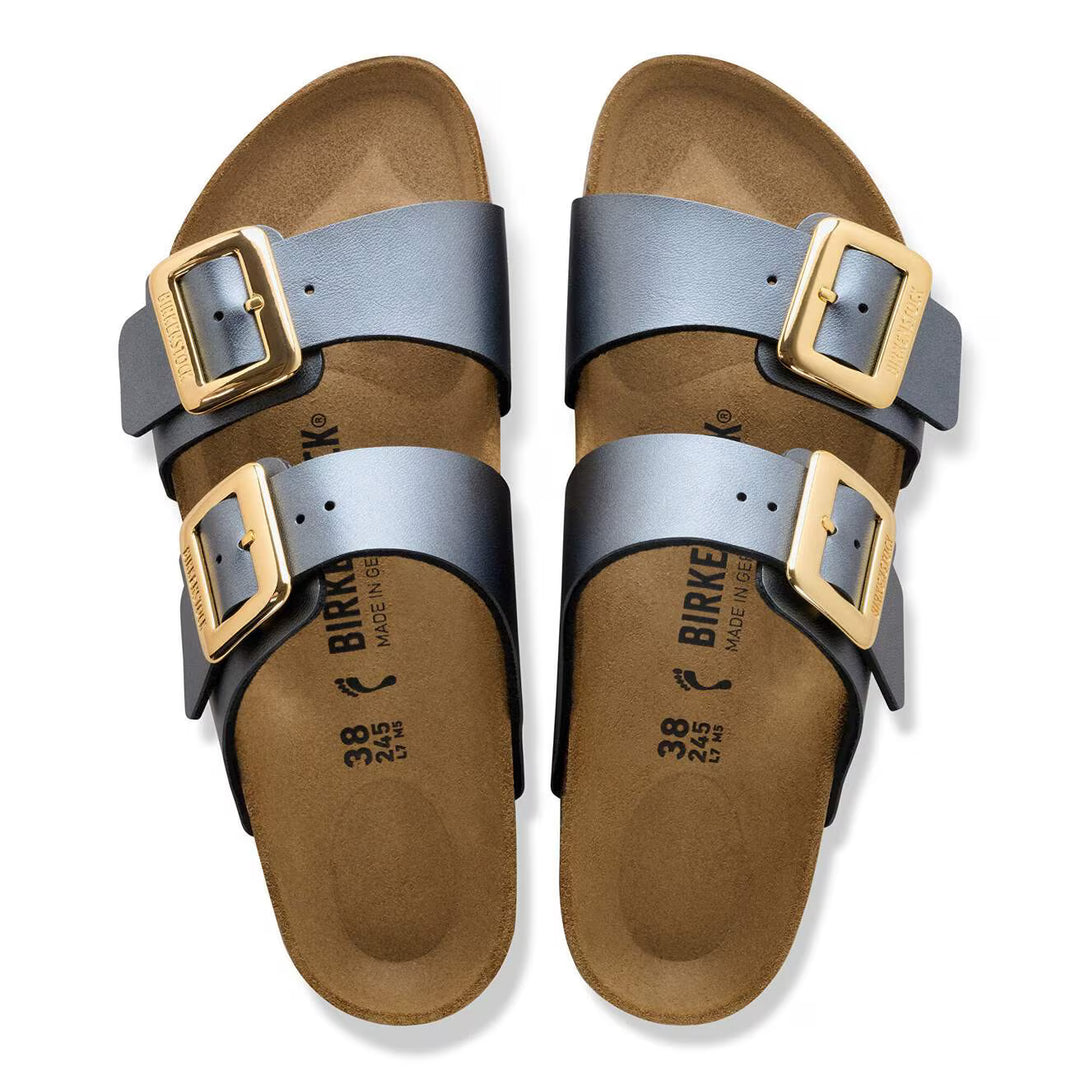 Birkenstock - Sydney Luxe Buckle - Metallic Black Birko-Flor