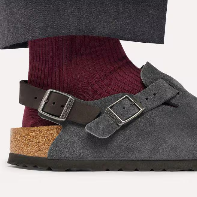 Birkenstock - Tokio - Charcoal Suede Leather