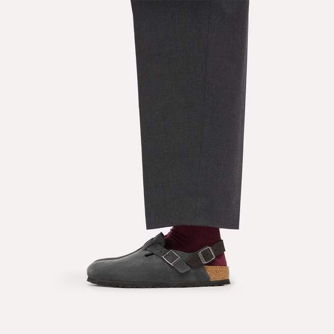 Birkenstock - Tokio - Charcoal Suede Leather