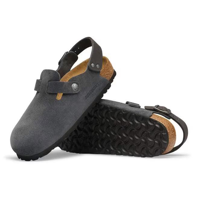 Birkenstock - Tokio - Charcoal Suede Leather