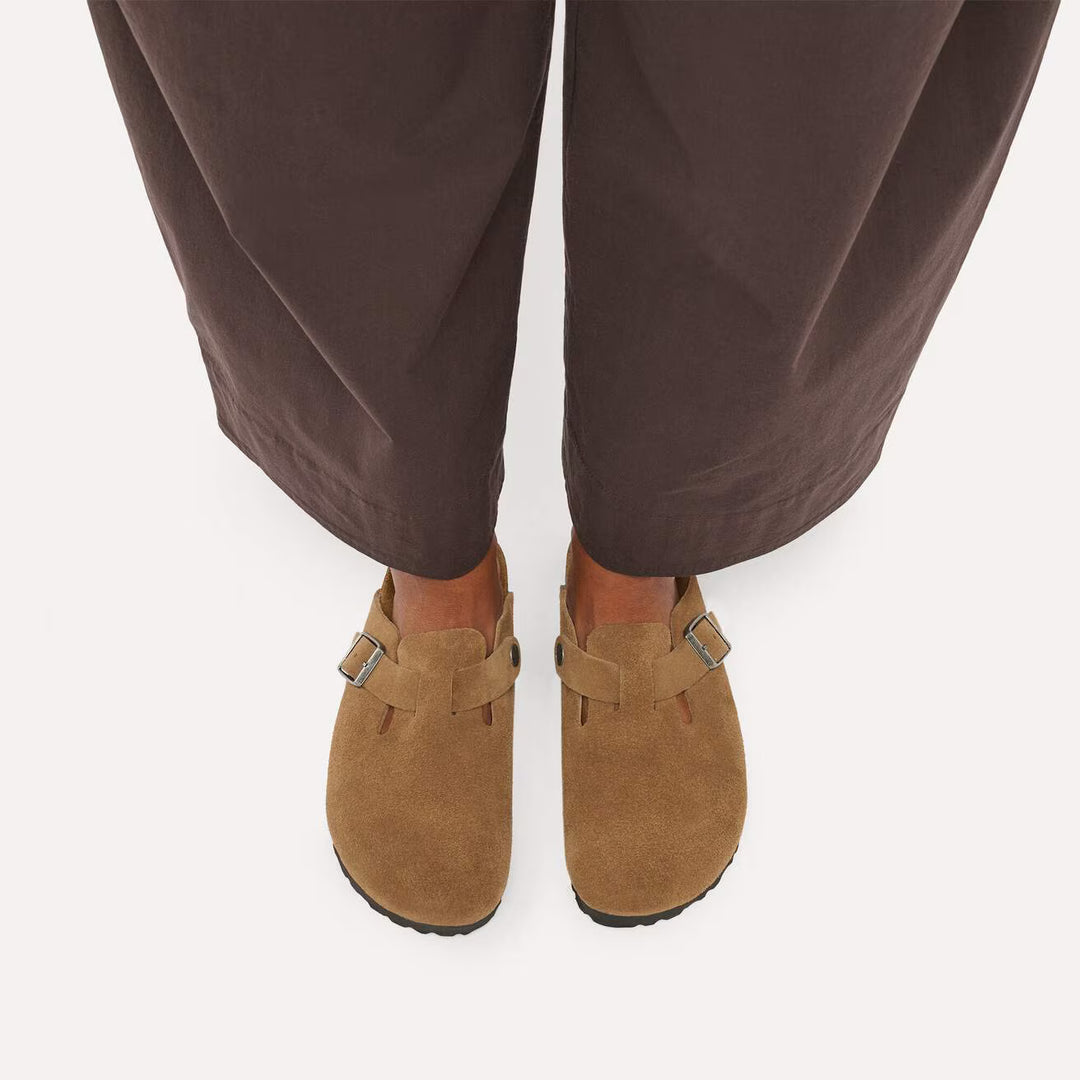 Birkenstock - Boston - Dark Tea Suede